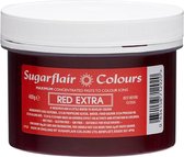 Sugarflair Eetbare Kleurstof - Hoog Geconcentreerd - Rood Extra - 400g
