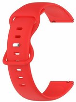 By Qubix 20mm - Solid color sportband - Rood - Geschikt voor Huawei watch GT 2 (42mm) - Huawei watch GT 3 (42mm) - Huawei watch GT 3 Pro (43mm)