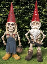 Grappig setje Kabouters skelet - Eng - Decoratie voor in de tuin of binnen - Dwergen - Botten - Goede kwaliteit