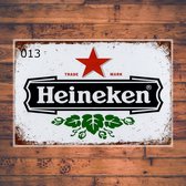 Wandbordje Heineken