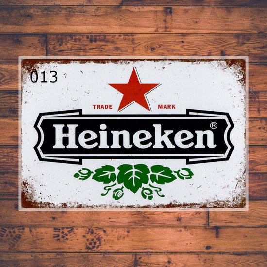 Wandbordje Heineken