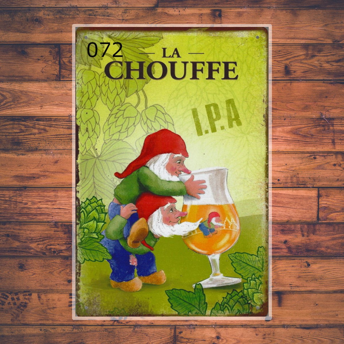 Wandbordje La Chouffe Kabouter I.P.A
