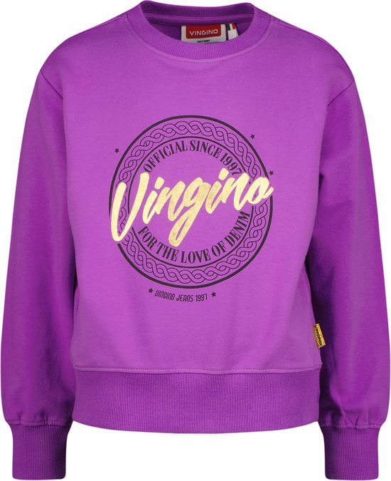 Vingino Sweater Narisse Meisjes Trui - True purple - Maat 116