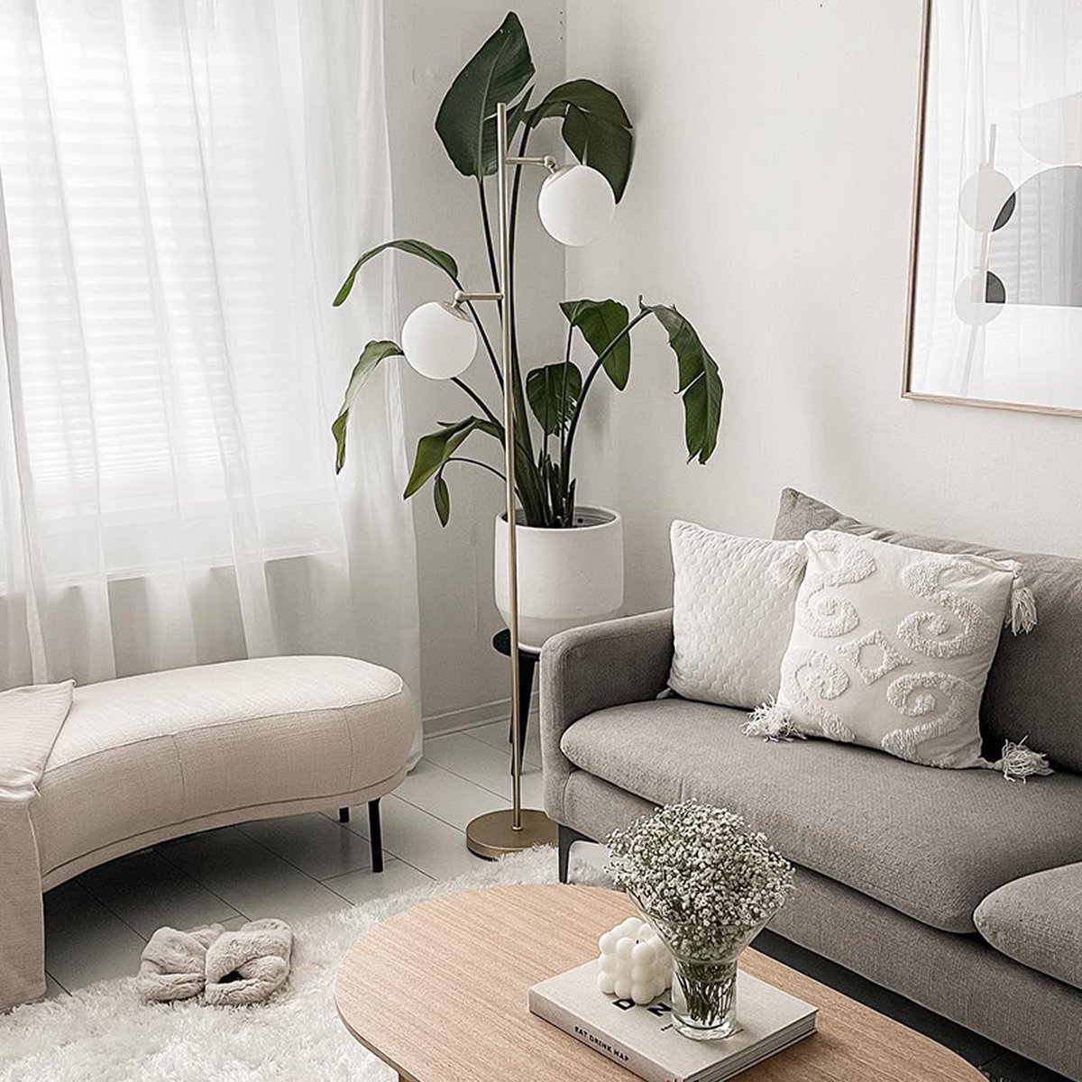 Lampadaire Pallon - 1 Lumière - H 1430 Mm - Rose - Art Deco - Éclairage Intérieur - Salon I