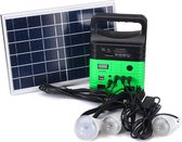 Groupe électrogène avec panneau solaire et éclairage vert