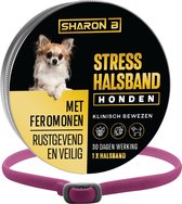 Feromonen halsband hond Roze - Voor kleine hondjes - Nek omvang max 38 cm - met geruststellende feromonen - Kalmerend en ontspannend - anti-stress hond - kalmerend en rustgevend - tegen stress, angst en agressie bij honden