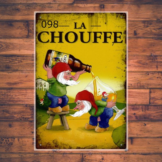 Wandbordje La Chouffe Bier