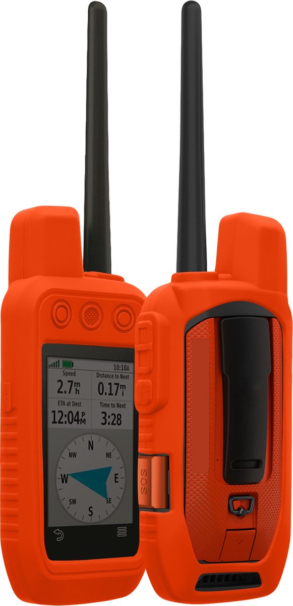 kwmobile Hoesje geschikt voor Garmin Alpha 200i - Beschermhoes voor handheld GPS - Back cover in oranje
