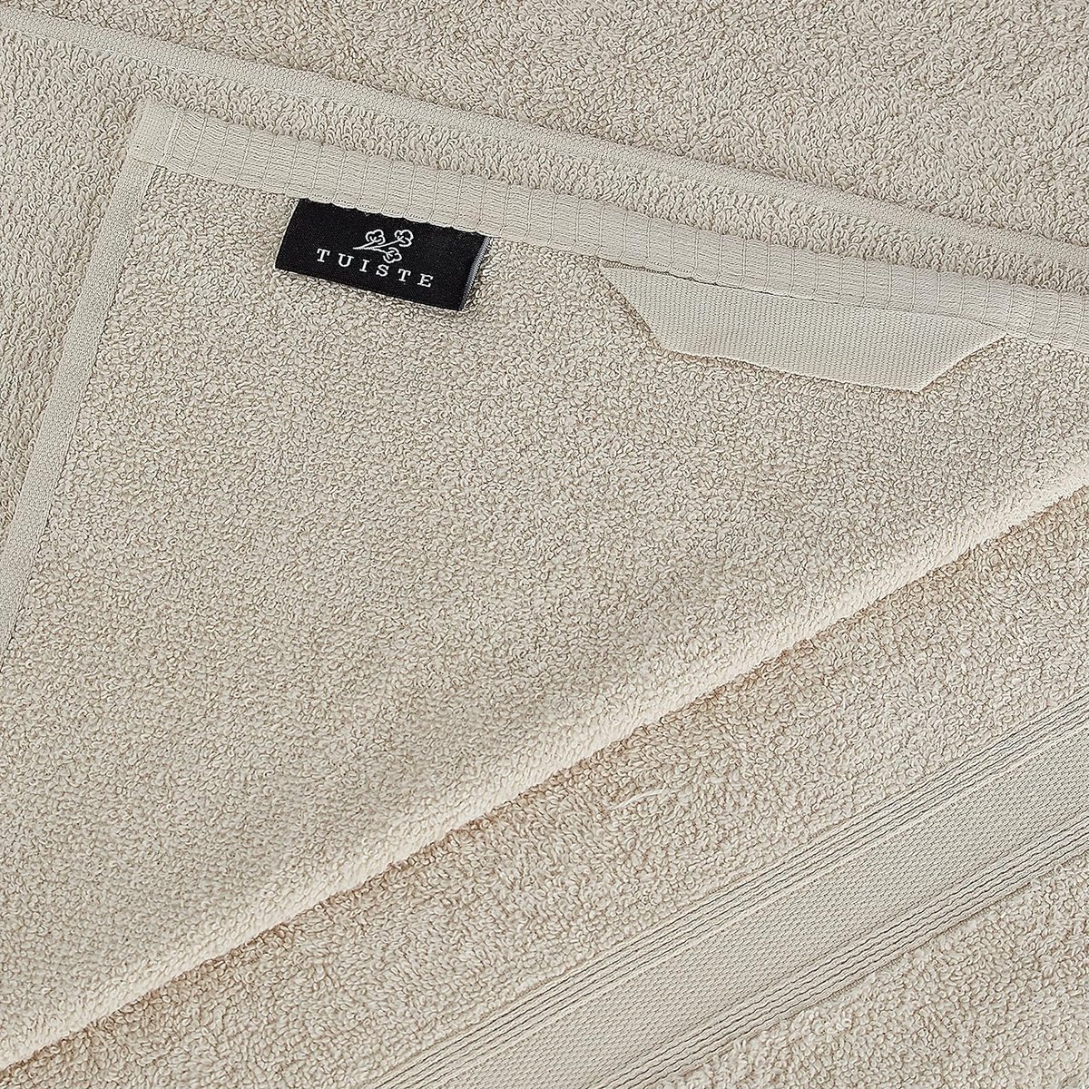 9-delige handdoekset MITIARO Badstof Zandbeige