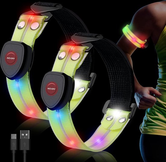 Bracelet lumineux LED pour coureurs – Équipement de course réfléchissant  rechargeable