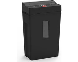 BRASQ Papierversnipperaar met Opvangbak Zwart - 22 Liter Papiervernietiger voor thuis en kantoor - Creditcard Vernietiger - P4 - 10 vel microsnippers 2 x 15 mm