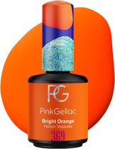 Vernis à ongles Pink Gellac Oranje Gellak - Vernis à ongles gel - Produits pour ongles en gel - Ongles en gel - 369 Orange vif