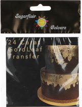Sugarflair Eetbaar Bladgoud Vellen - 24 Karaat - Transfer