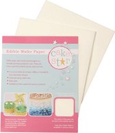 Cake Star Edible Wafer Paper -White- pk/12