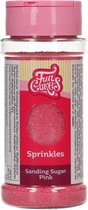 FunCakes Sanding Sugar - Gekleurde Suiker - Taartdecoratie - Roze - 80g