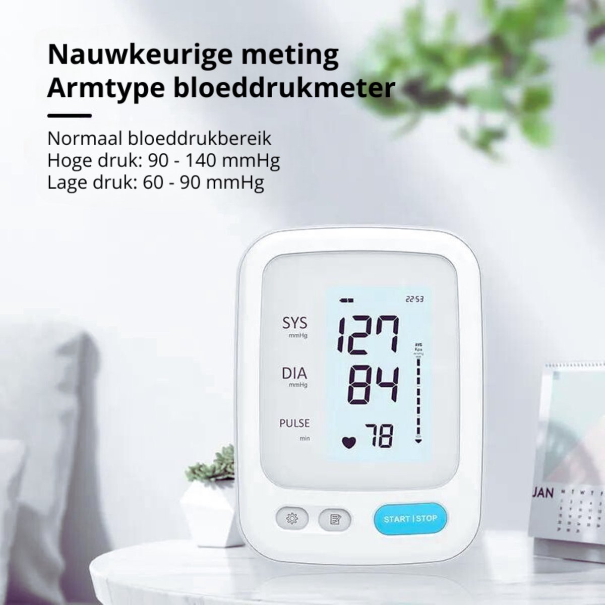 MedSync Bloeddrukmeter - Bloeddrukmeter Bovenarm - Hartslagmeter - 2 Gebruikers - Blood Pressure Monitor