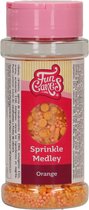 FunCakes Sprinkles Taartdecoratie - Sprinkle Medley - Oranje - 70g