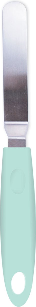 ScrapCooking Roestvrijstalen mini gehoekte spatel 21 cm