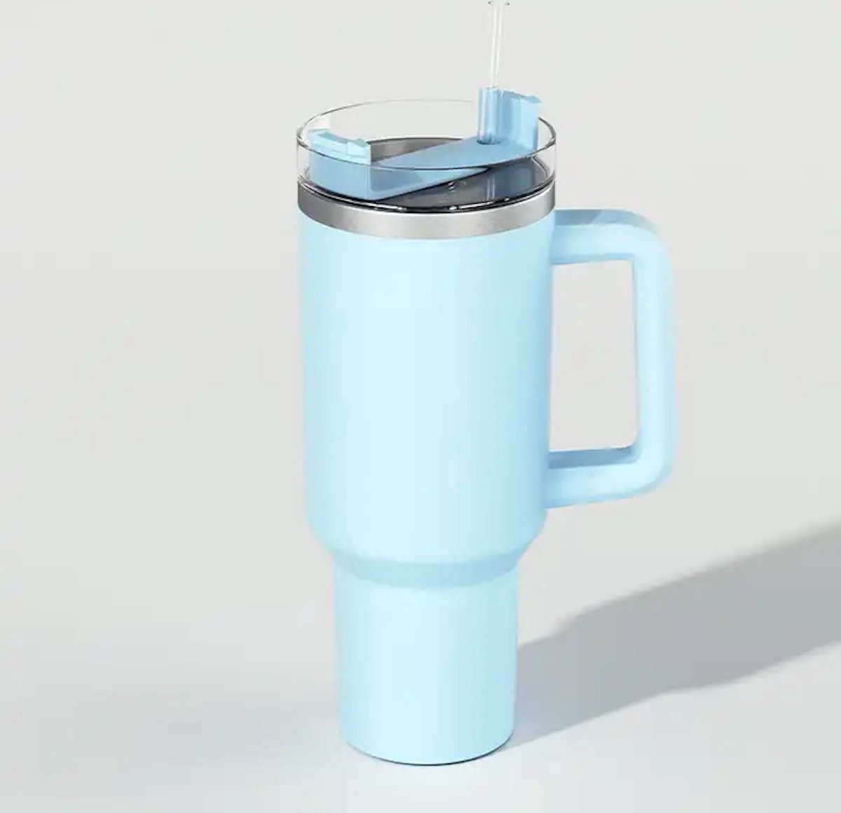 Repus - Thermos beker - Tumbler RVS met rietje - Outdoor - Auto - 40oz - 1183ML - Blauw