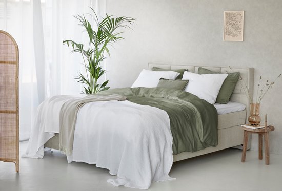 Dreamers Den - Couvre-lit Piqué - Couvre-lit - Wit - 160x250cm