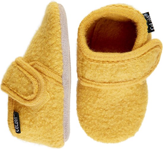 Celavi Kinder / Bébé Schuhe Wool Slippers Bébé Yellow-17/18