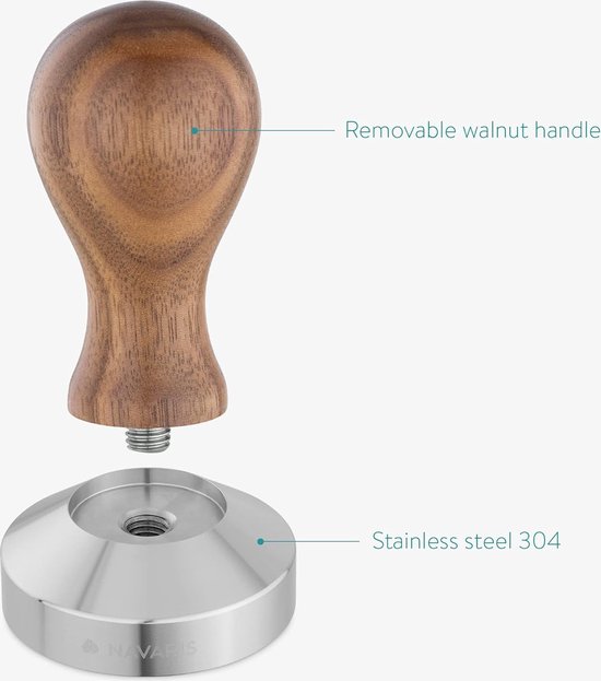Tamper Barista 51 Mm Acero Inoxidable Café Espresso