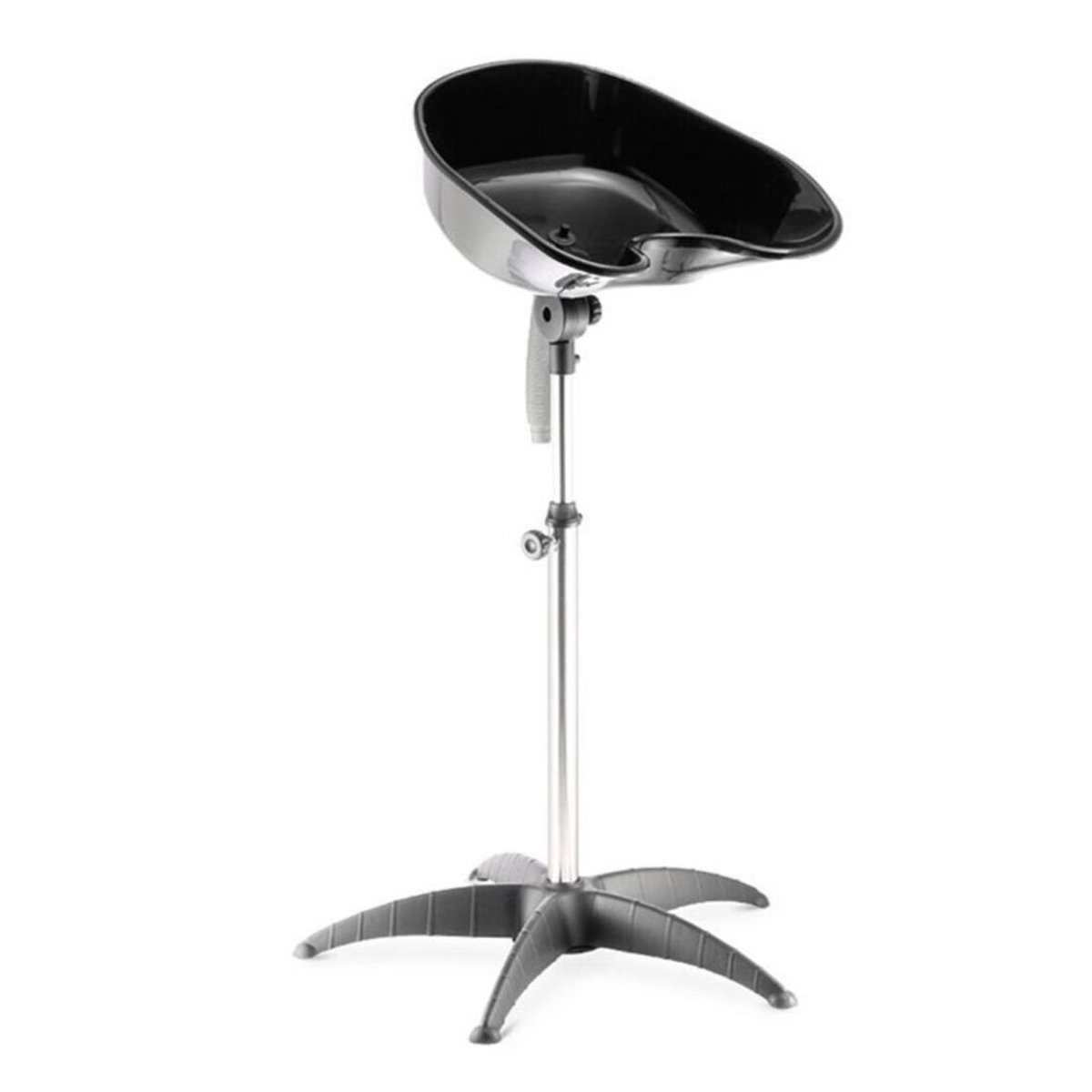 Gabbiano Wasunit Zuil Mobiel FT35 – Kantelbare Draagbare Kapperswasstation Op Standaard – Professionele Mobiele Wasunit Voor Kapsalon – Zwart