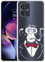 Cazy Hoesje geschikt voor Motorola Moto G54 5G Smoking Chimp