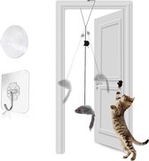 Kattenspeelgoed, zelfbezigheid, hangend deurkozijn, elastische muis, interactief danser, kattenspeelgoed, muizen voor kattenuitloop en tegen verveling