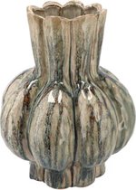 Garlic - Vaas - Groen - Lage Hals - 16x19cm - Keramiek