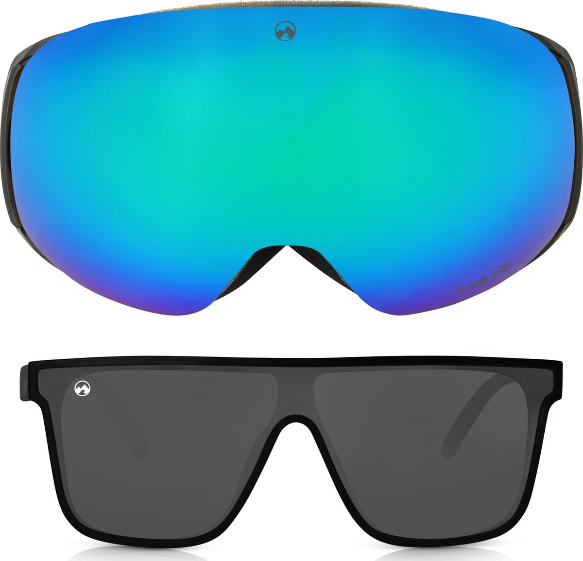 MowMow® GRAVITY - Skibril + BONUS lens + zonnebril | Magnetisch | TurboLock | Case | Anti-fog | Unisex | UV400