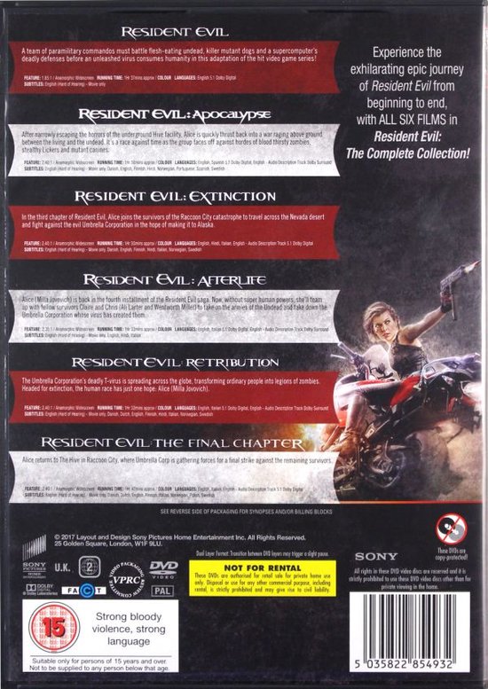 Resident Evil 1-6 Coll.