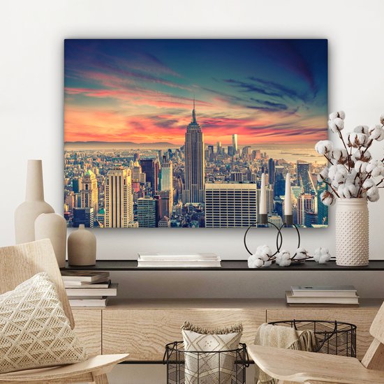 Manhattan avec ciel spécial toile 60x40 cm - impression photo sur toile  peinture... | bol
