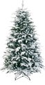 Oslo Snow Pine kunstkerstboom - 180 cm - groen - Ø 104 cm - 1.649 tips - besneeuwd - metalen voet