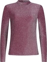 Ydence - Glitter Top Evie - Burgundy Silver - Maat S