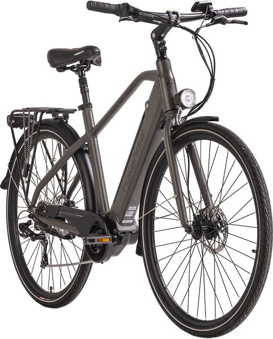 Hollandia Fiets (elektrisch) Alu E-Citybike Heren Hollandia Mantova 28'' grijs 7 versnellingen - 52 cm