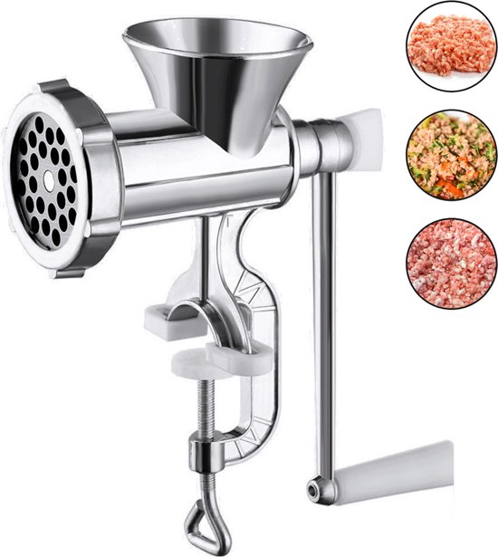 Foto: Vleesmolen gehaktmolen meat grinder elecktrisch machine foodprocessor meat mincer keukenmixer keukenmachine groot