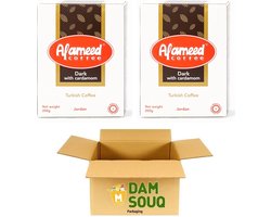 Multipak Alameed Arabische Koffie (Gemalen) Dark met kardemom (2x 200GR)
