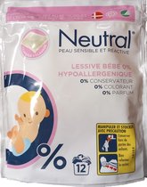 Neutral Was Pods - Hypo Allergeen Baby - 12 Stuks
