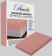 Het Ultieme Zachte Hoeslaken- Jersey -Stretch -100% Katoen -Twijfelaar-120x200x30cm- -Licht Roze