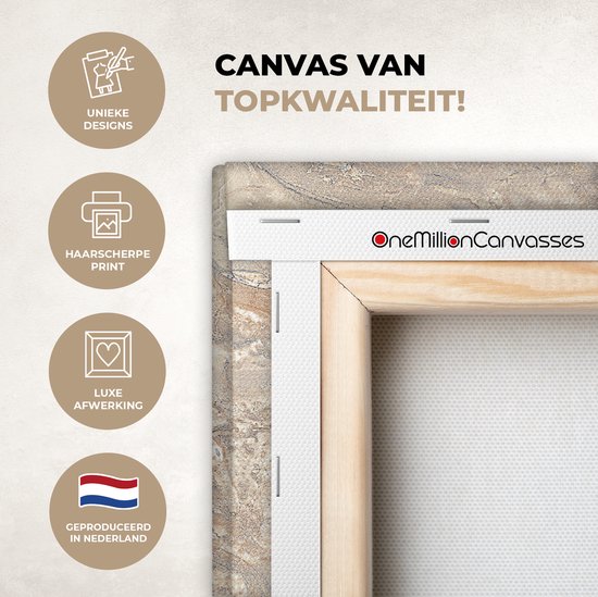 Toile Peinture Marbre - Citron Vert - Sable - Texture - 20x20 cm - Décoration murale