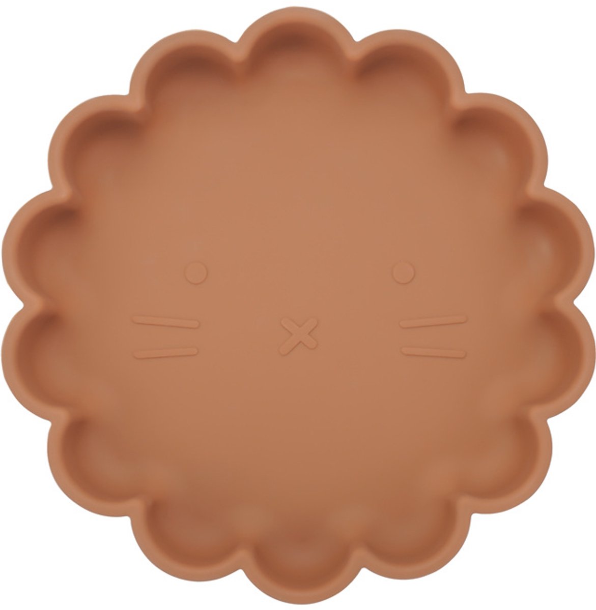 Goedkoopste Dutsi - Welpje Serie - Siliconen Babybord - Leeuwen Ontwerp - 18 cm - Taupe