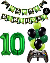 Ballon numéro 10 , Thema d'anniversaire du jeu vidéo, décorations de fête d'anniversaire pour les joueurs de Snoes
