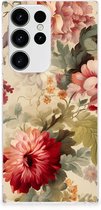 TPU Case geschikt voor Samsung Galaxy S23 Ultra Bloemen