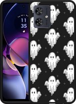 Cazy Hoesje Zwart geschikt voor Motorola Moto G54 5G Spookjes