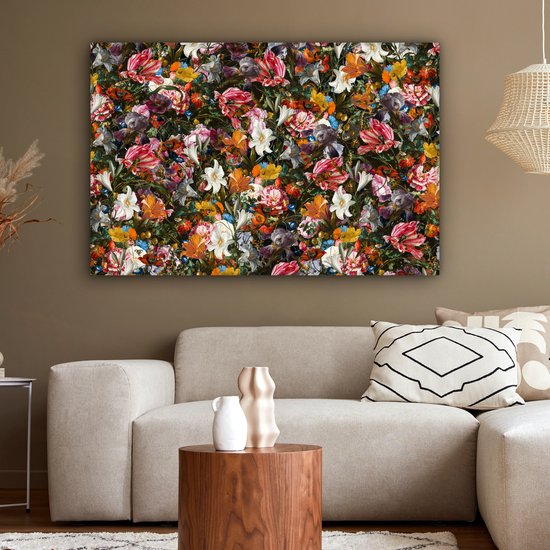 Oude Meesters Canvas - 120x80 - Peinture sur toile - Fleurs - Art - Oude Meesters