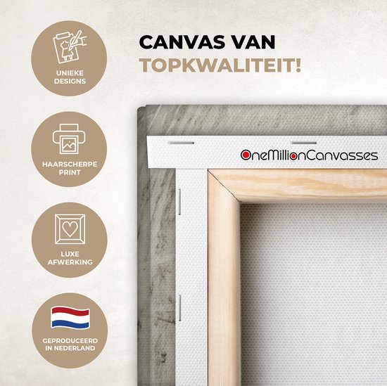 Canvas Schilderij Quotes - Je t'aime - Ik hou van jou - Frans - Liefde - 40x20 cm - Wanddecoratie