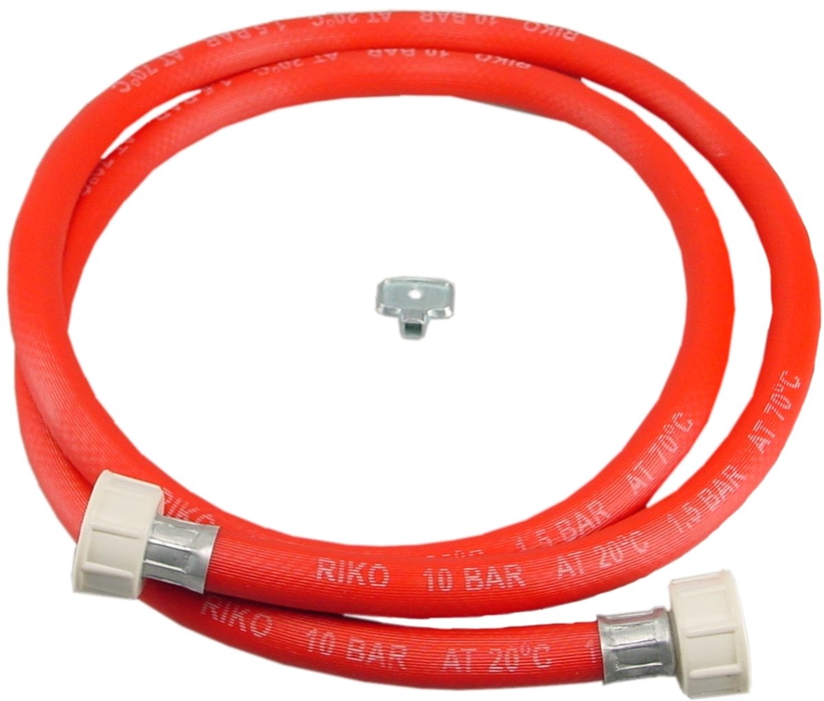 Sub vulslangset rood met 3/4 wartels 1500 mm recht compleet