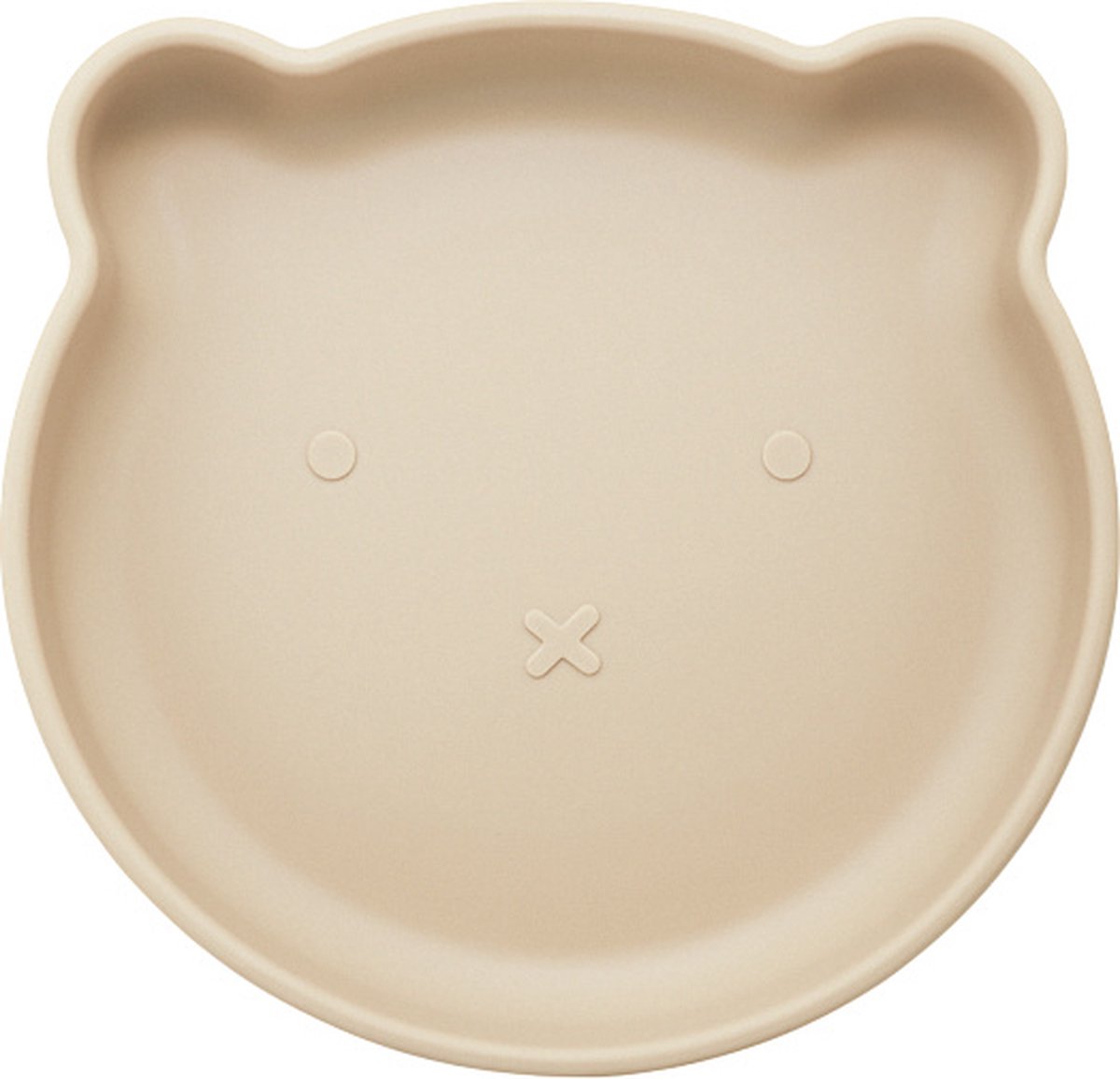 Goedkoopste Dutsi - Beertje Serie - Siliconen Babybord - Beertje Ontwerp - 18 cm - Lichtbeige