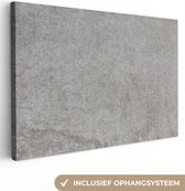 Tableau sur toile Béton - Grijs - Mur - Pois - 90x60 cm - Décoration murale